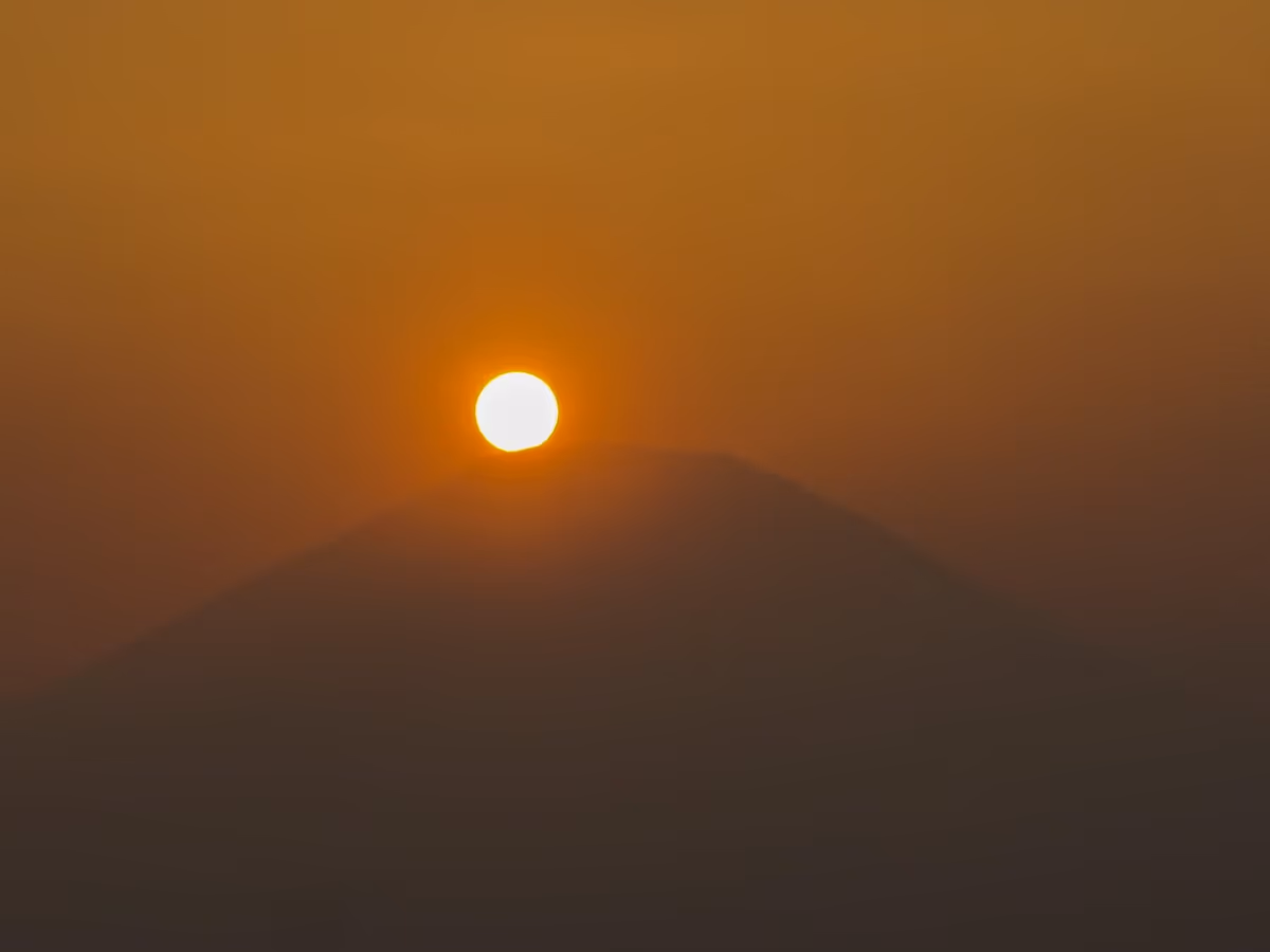 投稿写真：ダイヤモンド富士の始まり