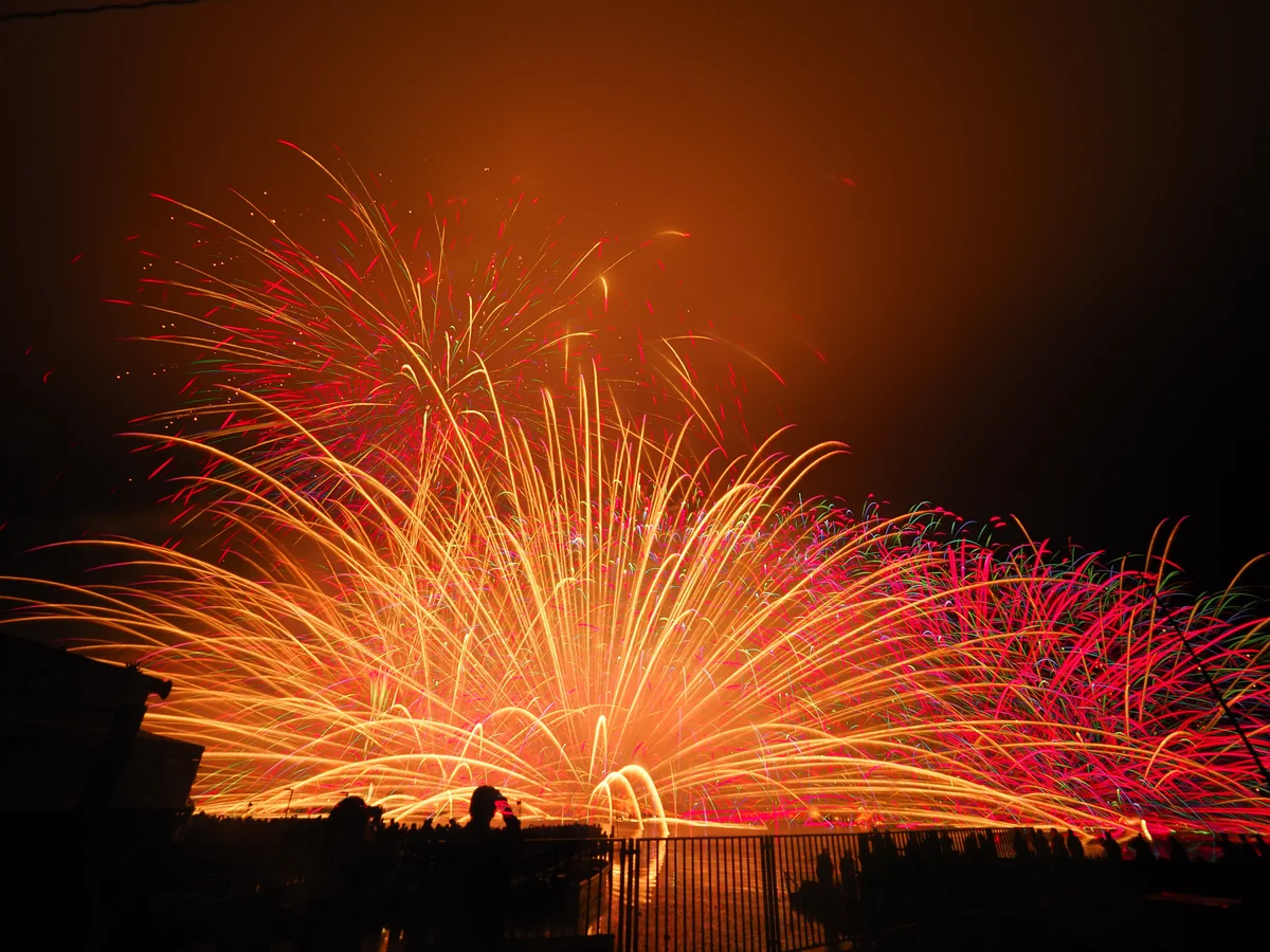 投稿写真：水上スターマイン