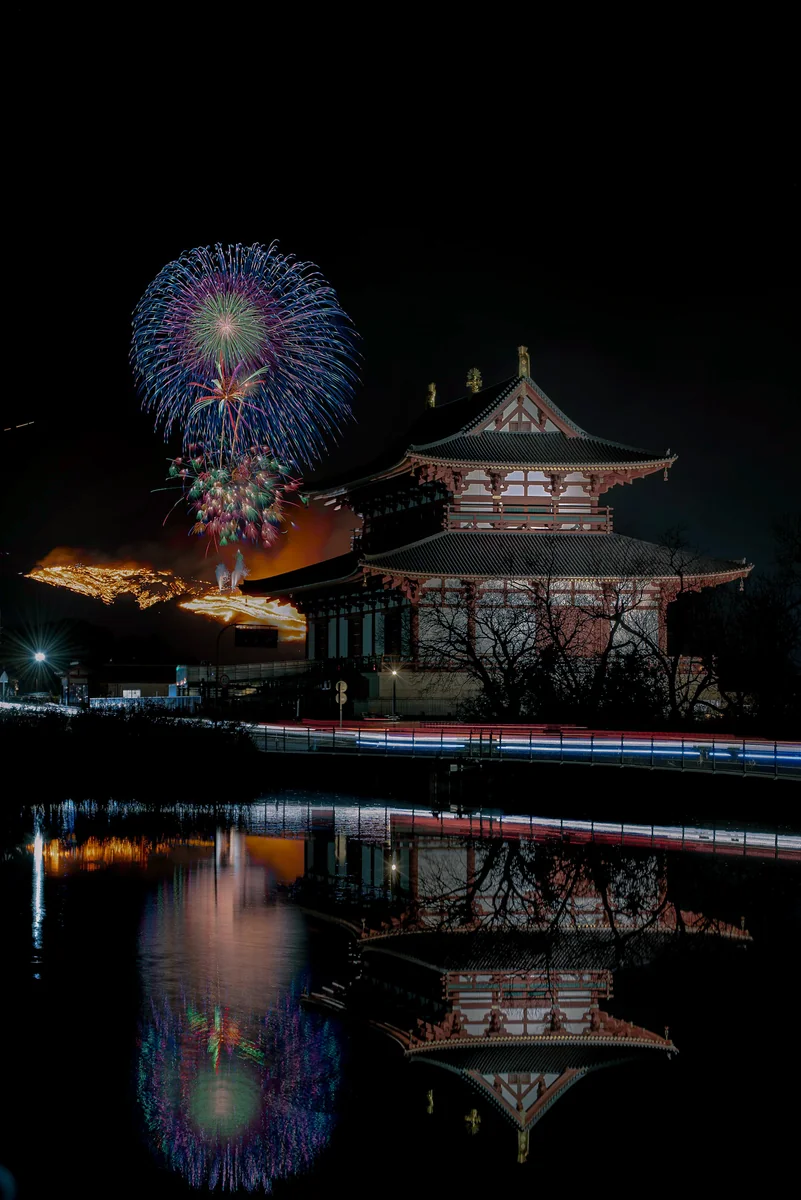 投稿写真：若草山焼き