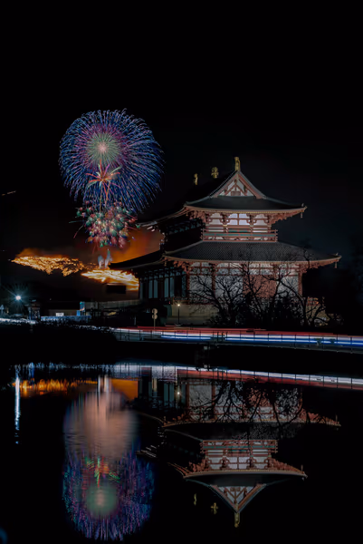 投稿：若草山焼き