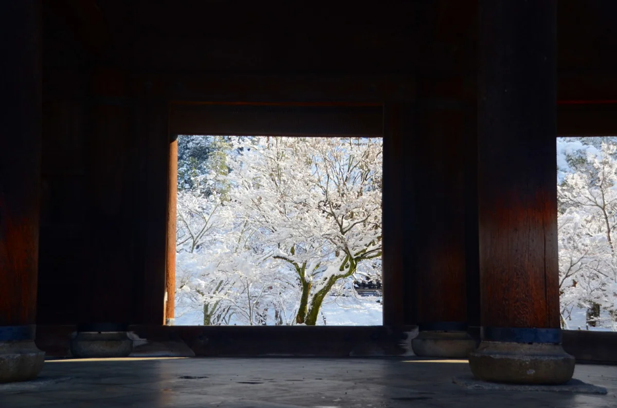 投稿写真：雪の南禅寺山門