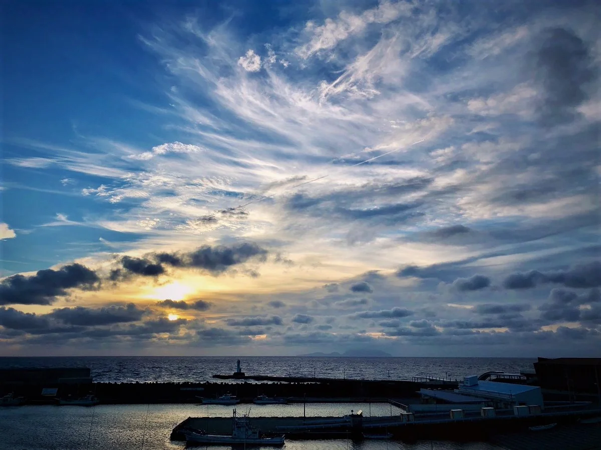 投稿写真：鳥の羽のような雲