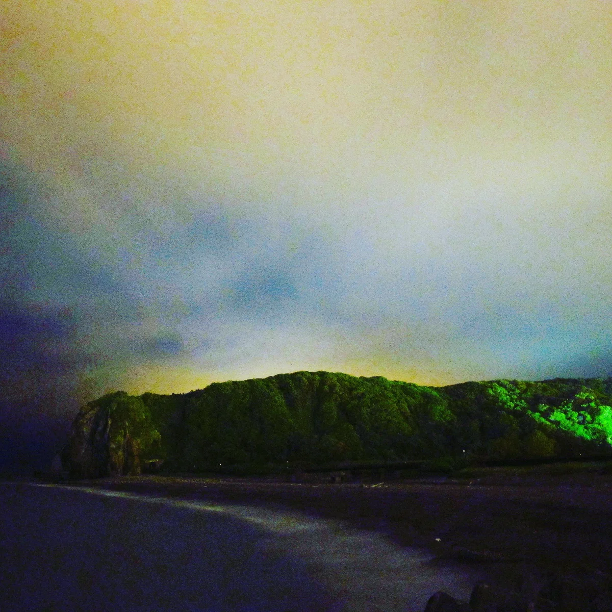 投稿写真：真夜中の北海道新冠町、判官岬。