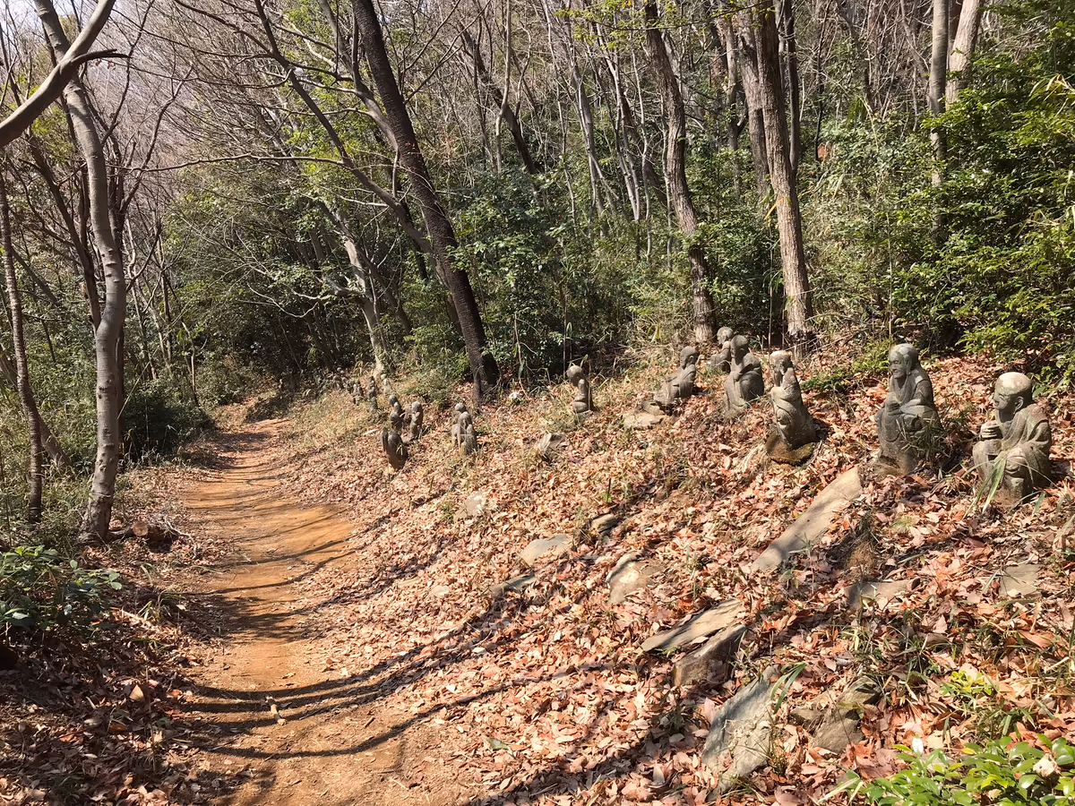 投稿写真：五百羅漢の山道