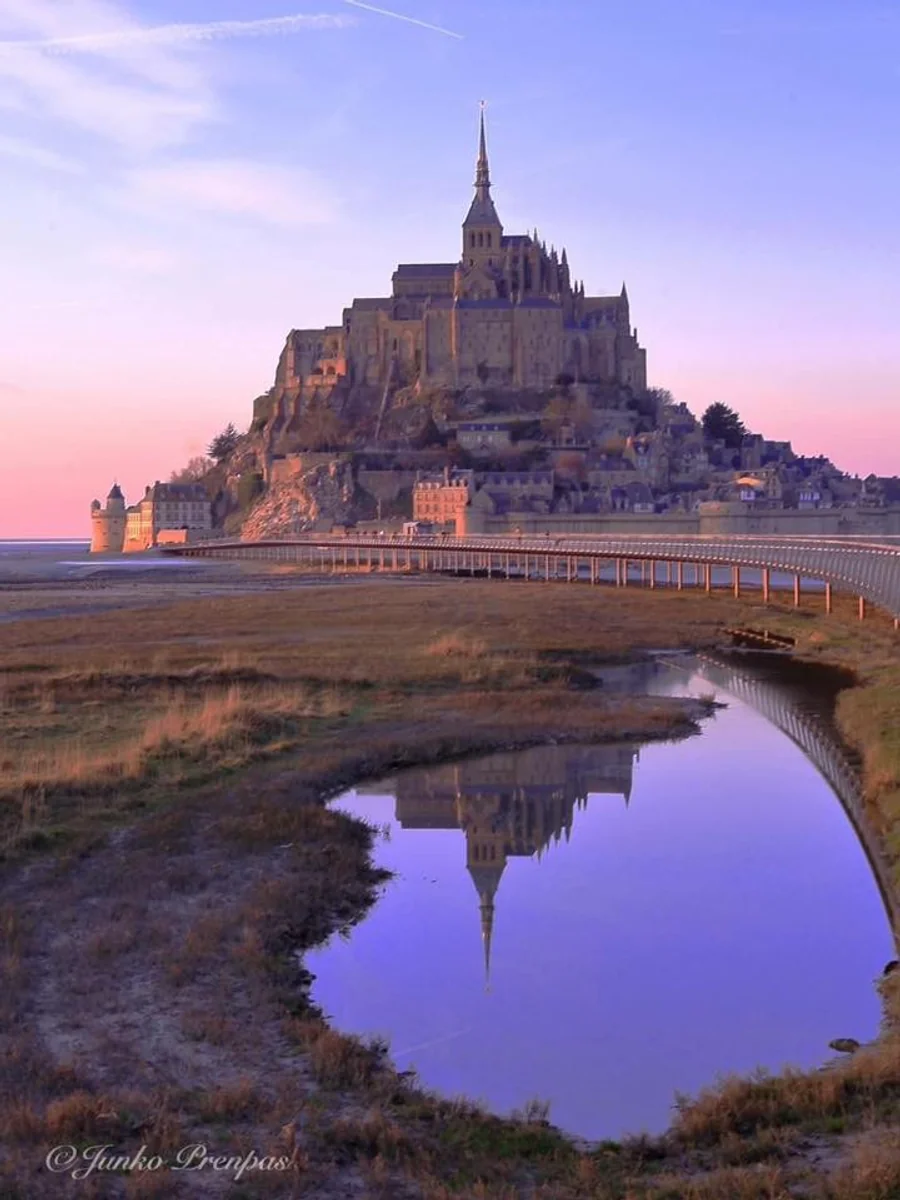 投稿写真：朝焼けの中で