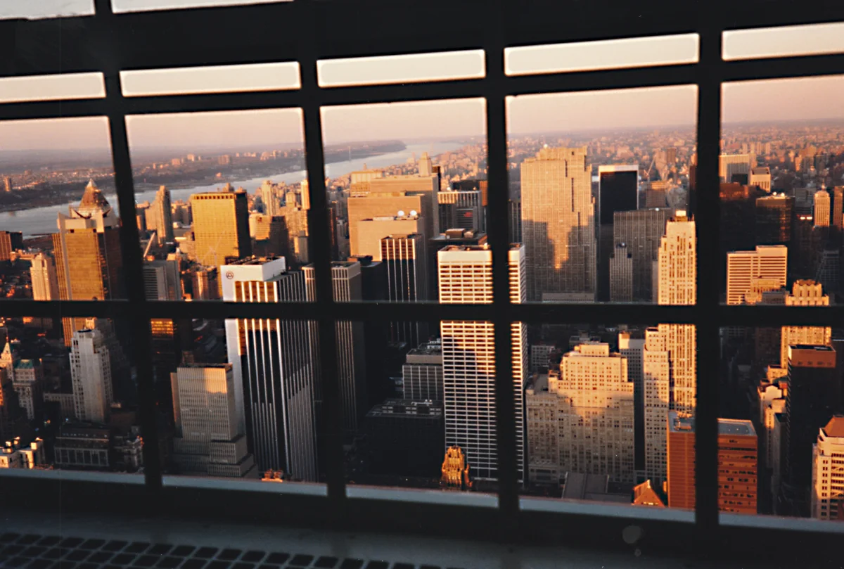 投稿写真：エンパイアステート・ビルから見たハドソン川上流方面。