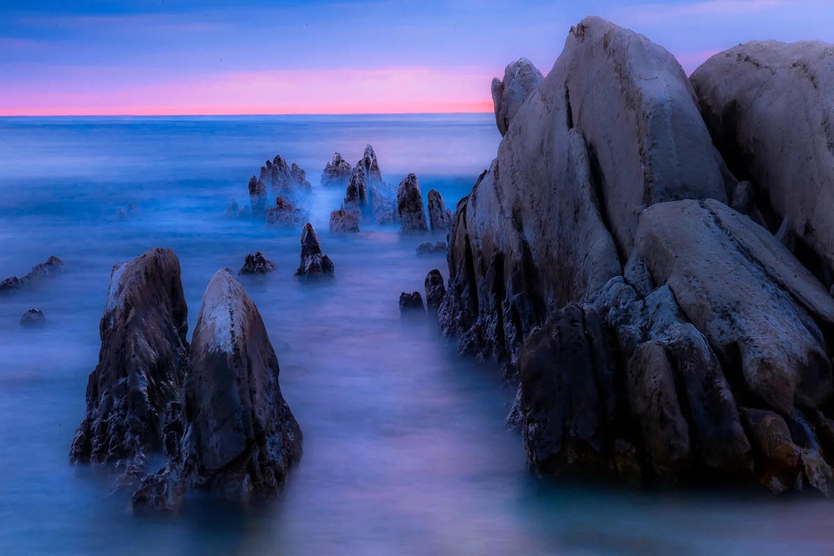 投稿写真：根本海岸の夕暮れ