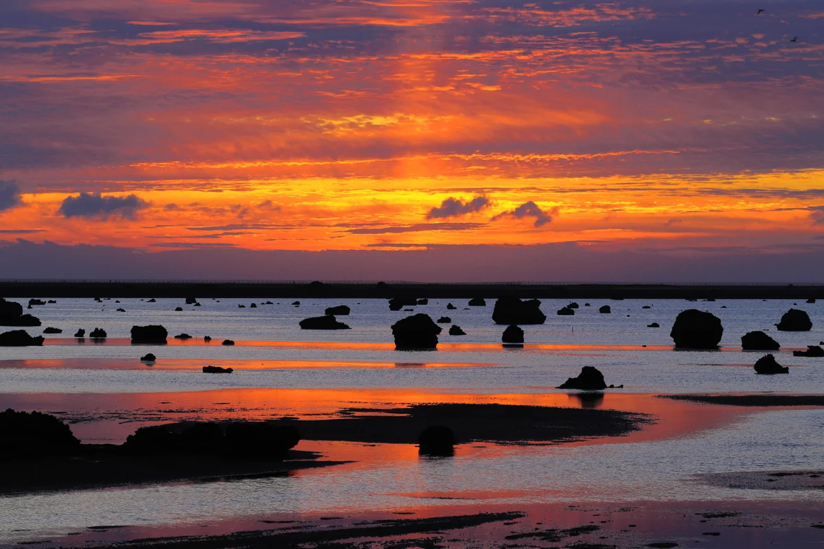 投稿写真：佐和田の浜の夕焼け