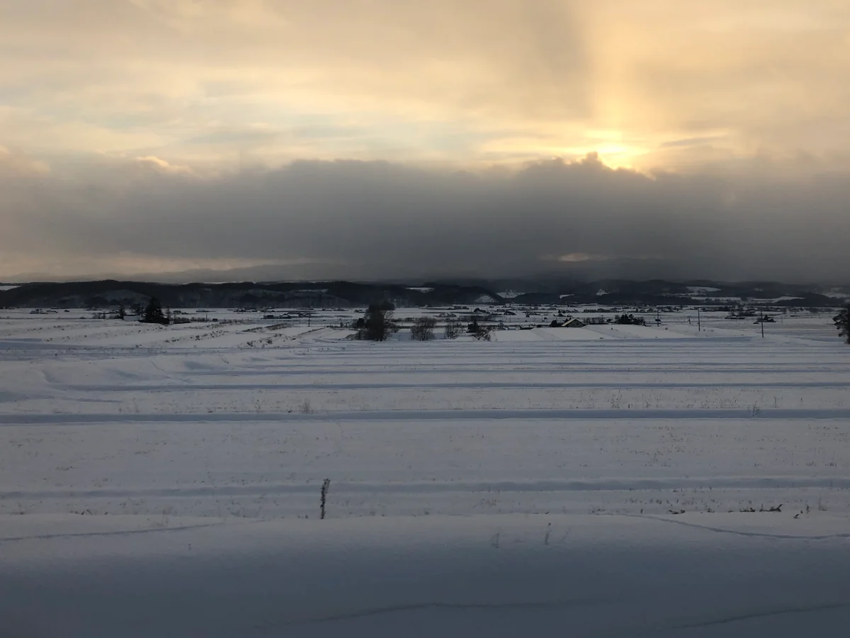 投稿写真：旭川の夕陽