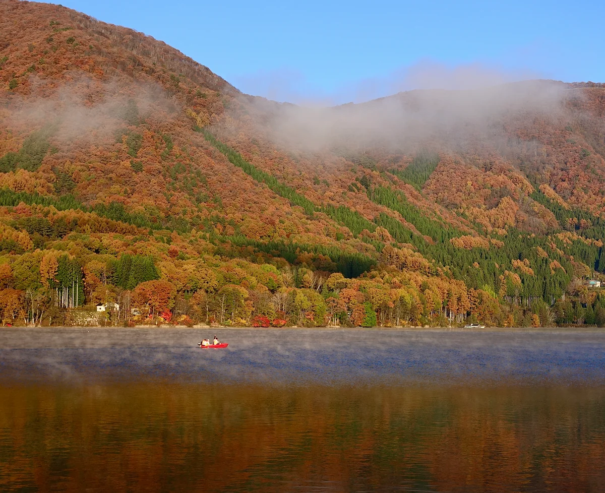 投稿写真：立冬早朝の木崎湖
