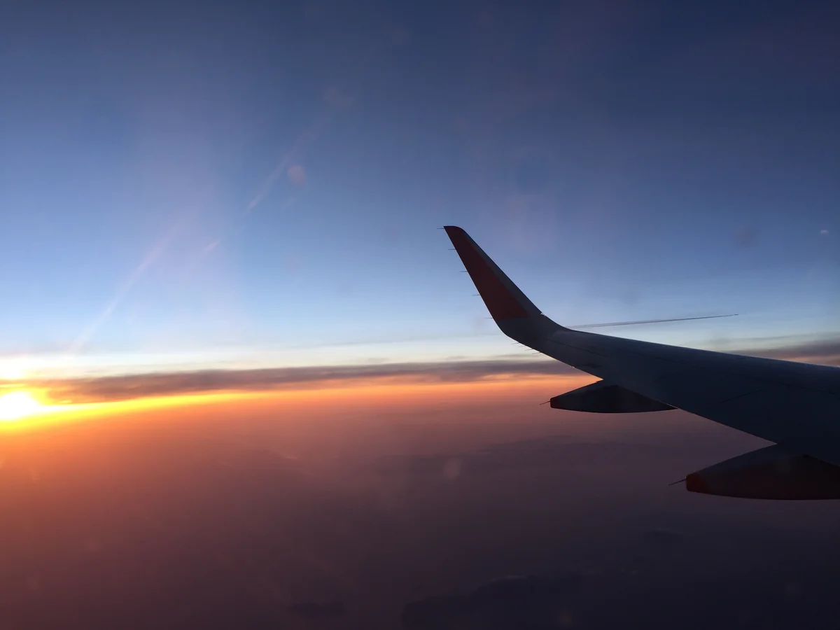 投稿写真：飛行機からの空