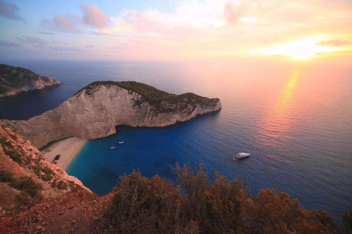 投稿写真：ザキントス島シップレックビーチの夕日
