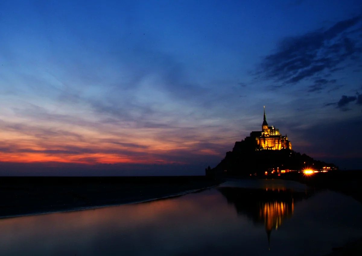 投稿写真：夕景のモンサンミッシェル
