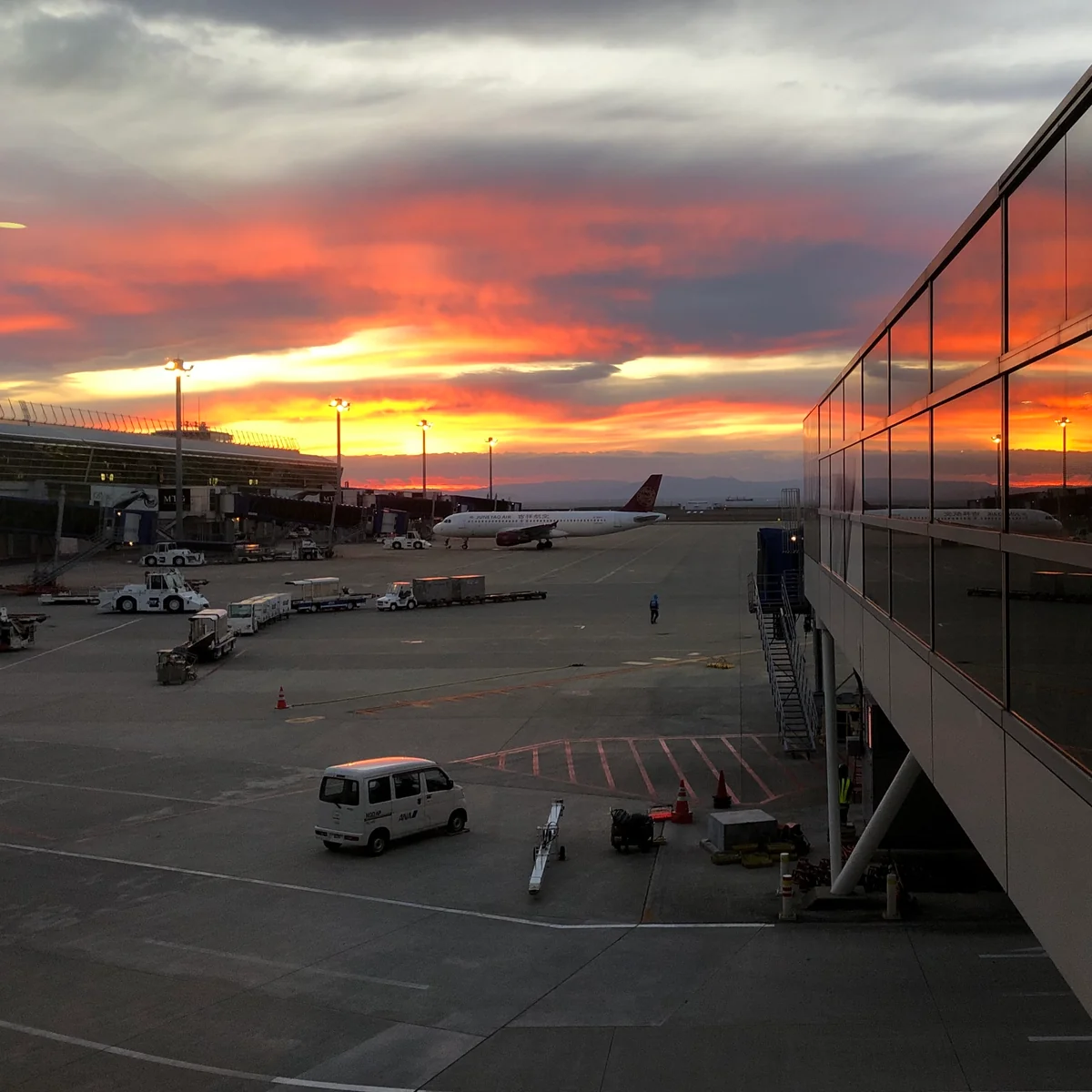 投稿写真：セントレアの夕やけ