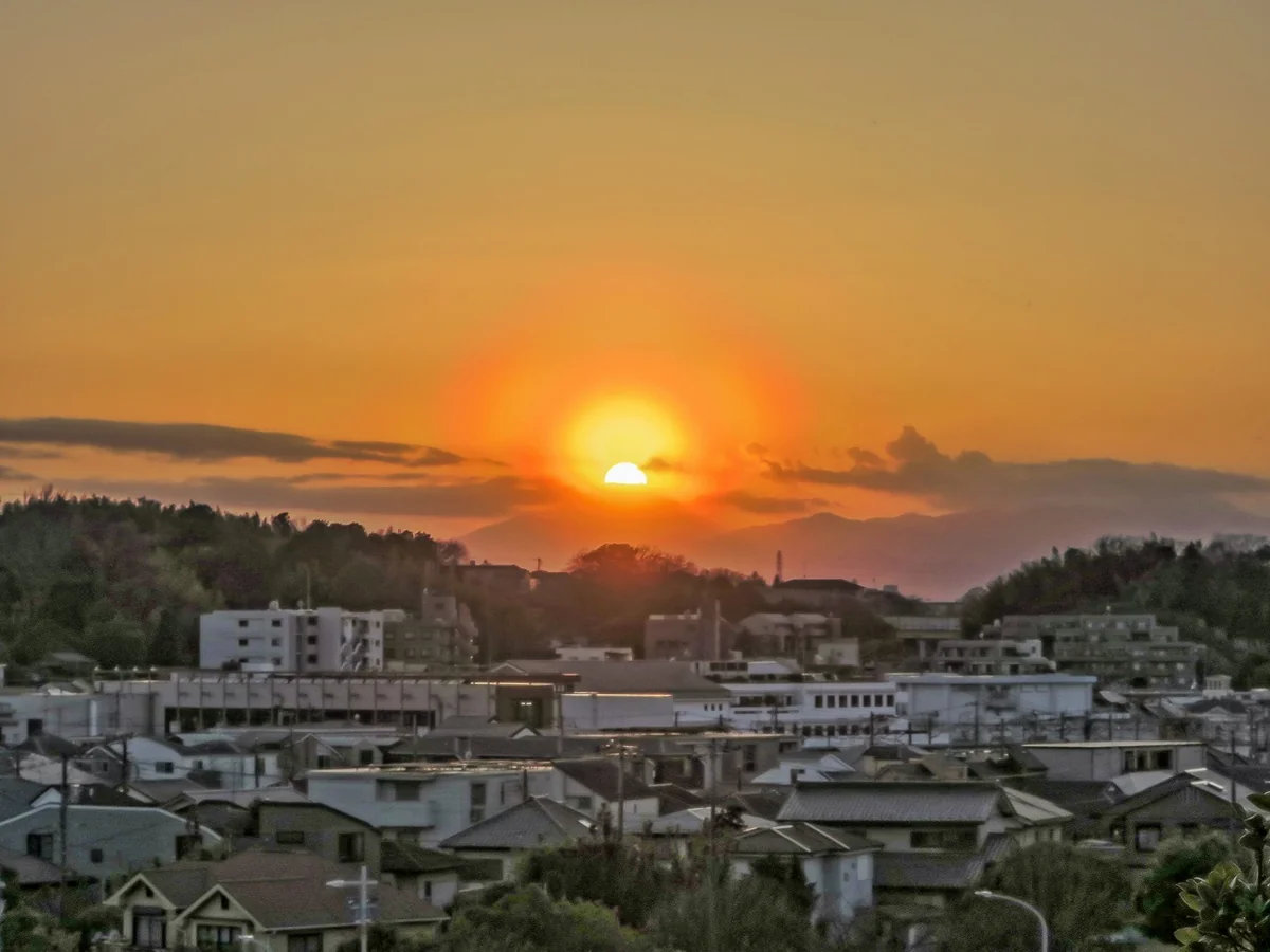 投稿写真：花粉光環付ダイヤモンド富士