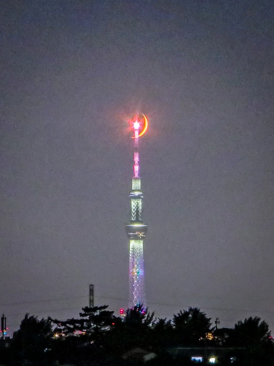 投稿写真：四日月パールスカイツリー~串刺し