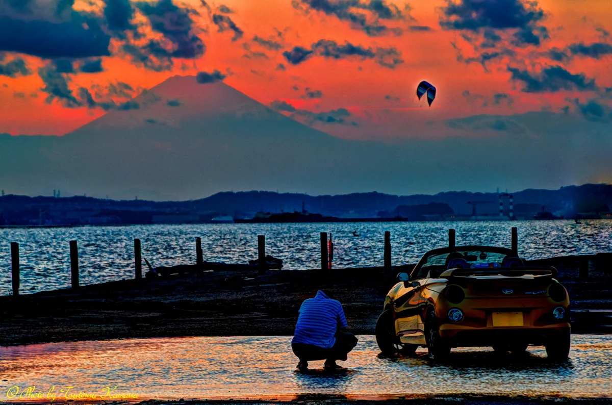 投稿写真：房総富津岬・布引海岸の黄昏