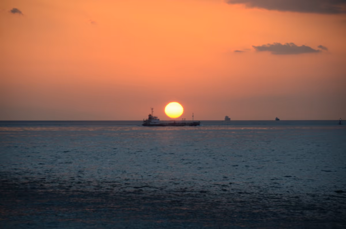 投稿写真：明石海峡落日