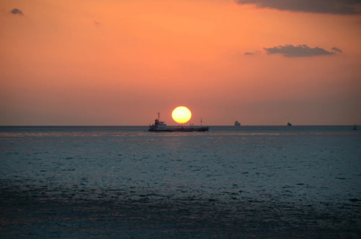 投稿写真：明石海峡落日