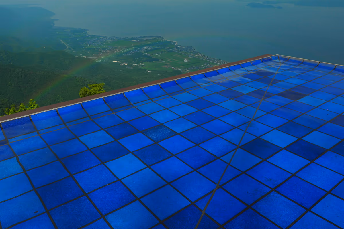 投稿写真：琵琶湖テラス　うっすらと虹