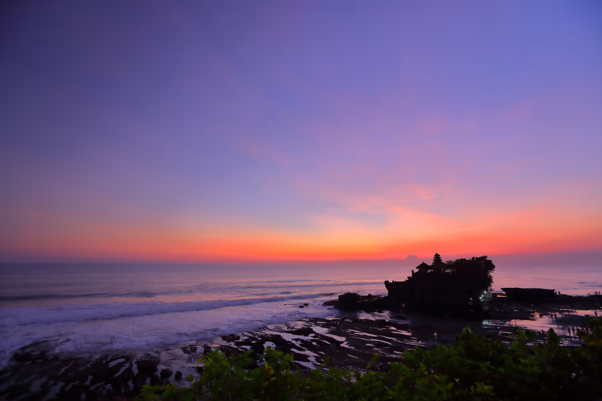 投稿写真：タナロット寺院の夕暮れ