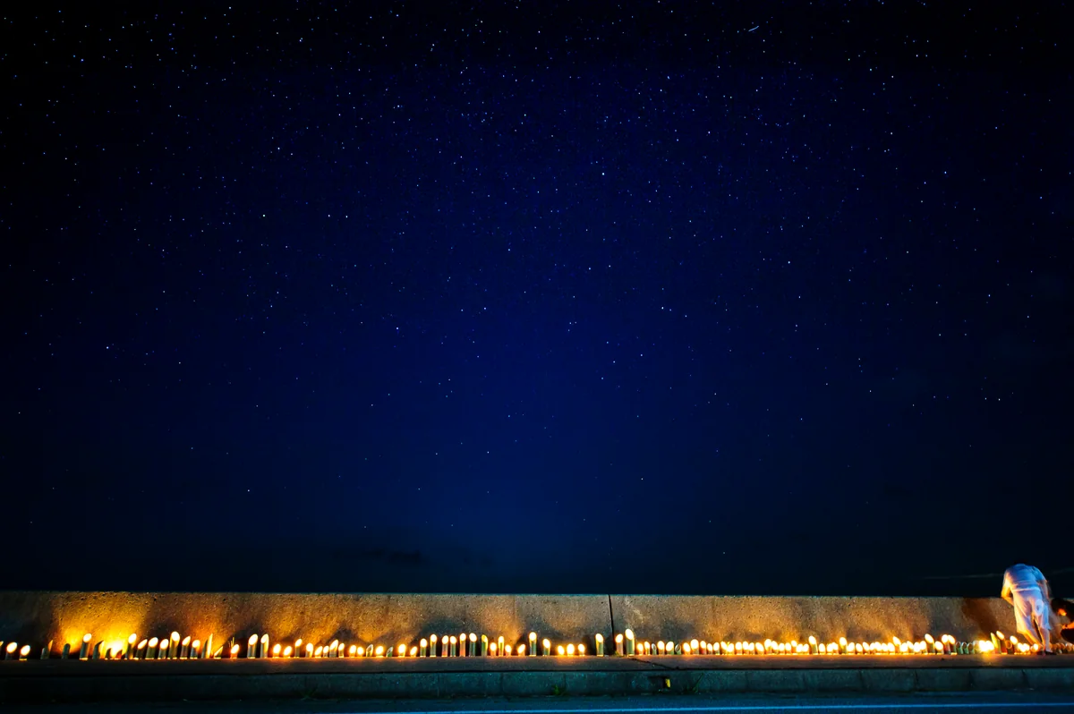 投稿写真：岩首竹灯りの集い