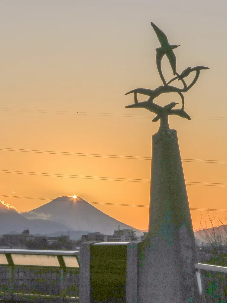 投稿写真：ダイヤモンド富士最後の輝き