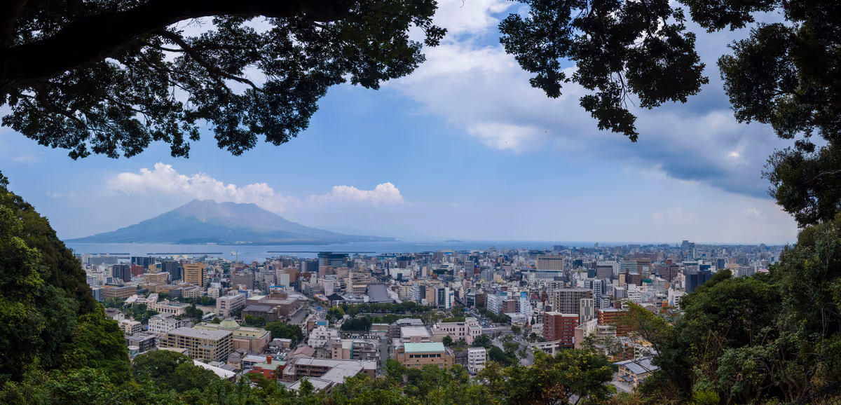 投稿写真：城山公園展望台から撮影した桜島