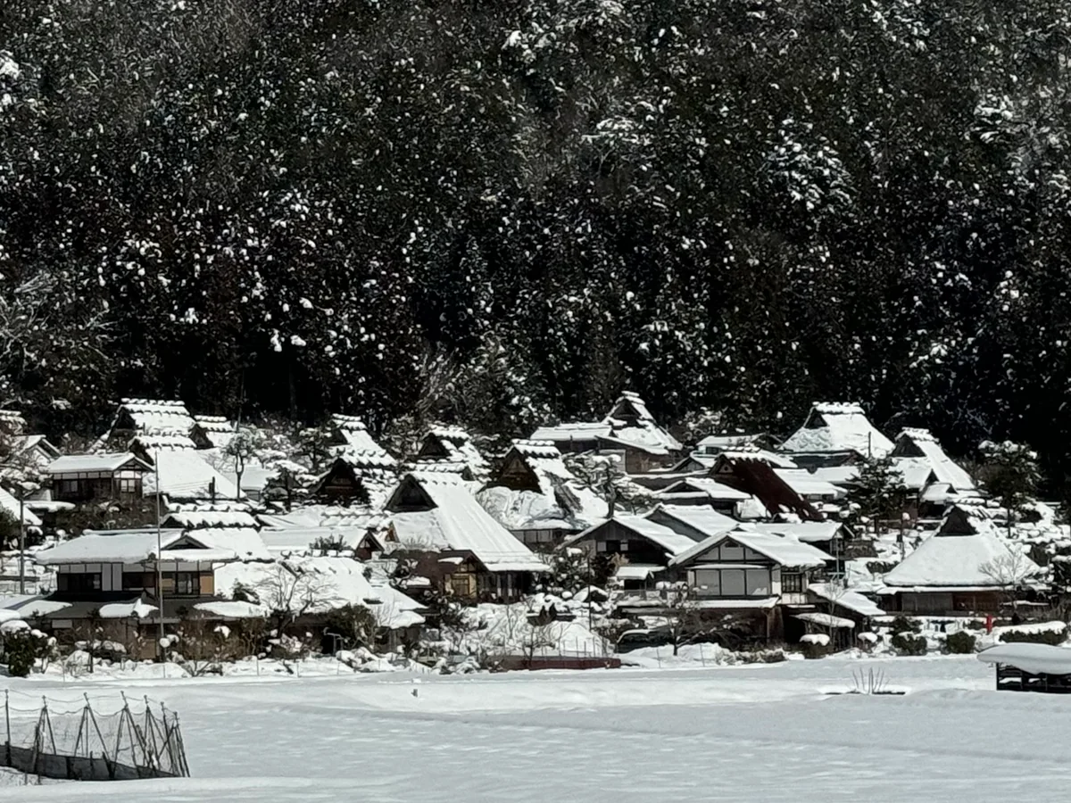 投稿写真：美しい日本の原風景❄️雪景色の美山かやぶきの里