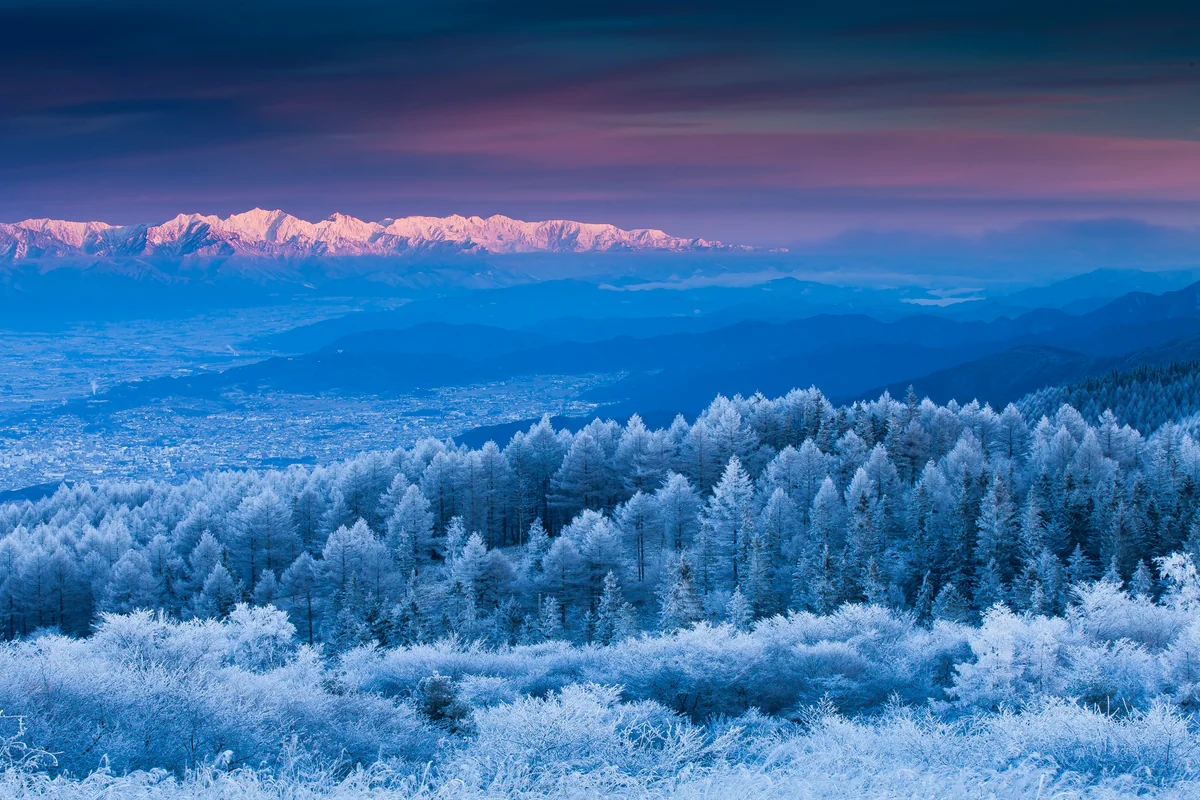 投稿写真：北アルプスと霧氷
