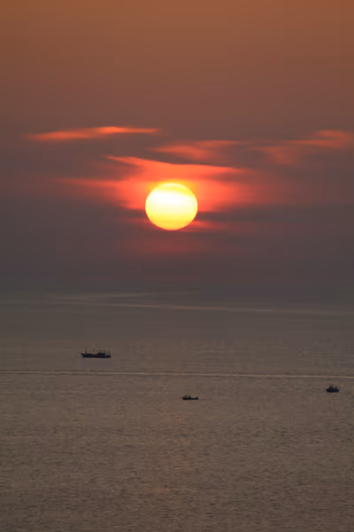 投稿：日本海に沈む夕日
