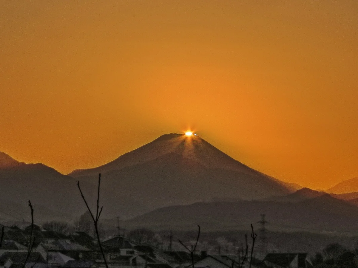 投稿写真：ダイヤモンド富士最後の輝き