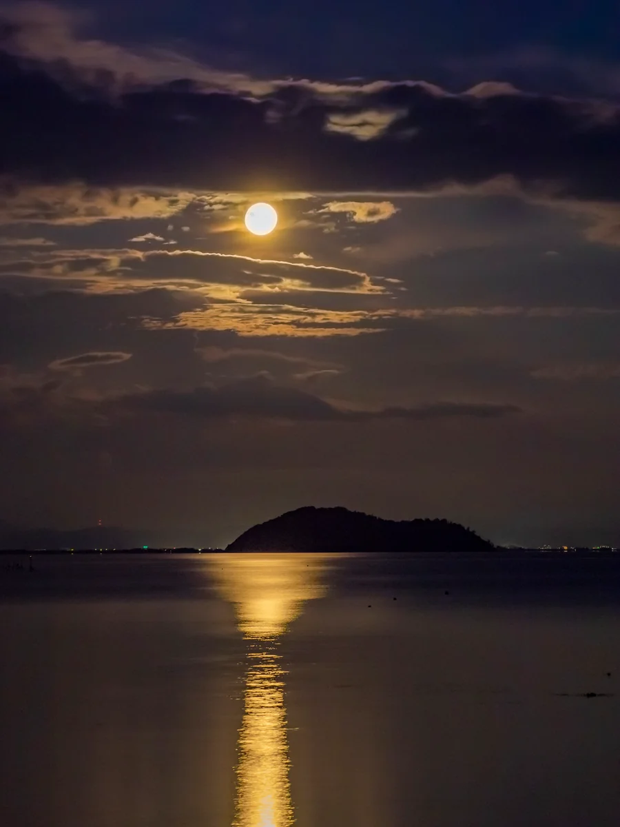 投稿写真：名月竹生島