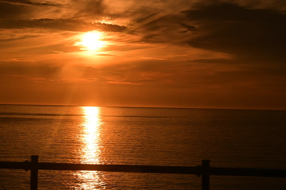 投稿写真：斜里町から望む夕焼け