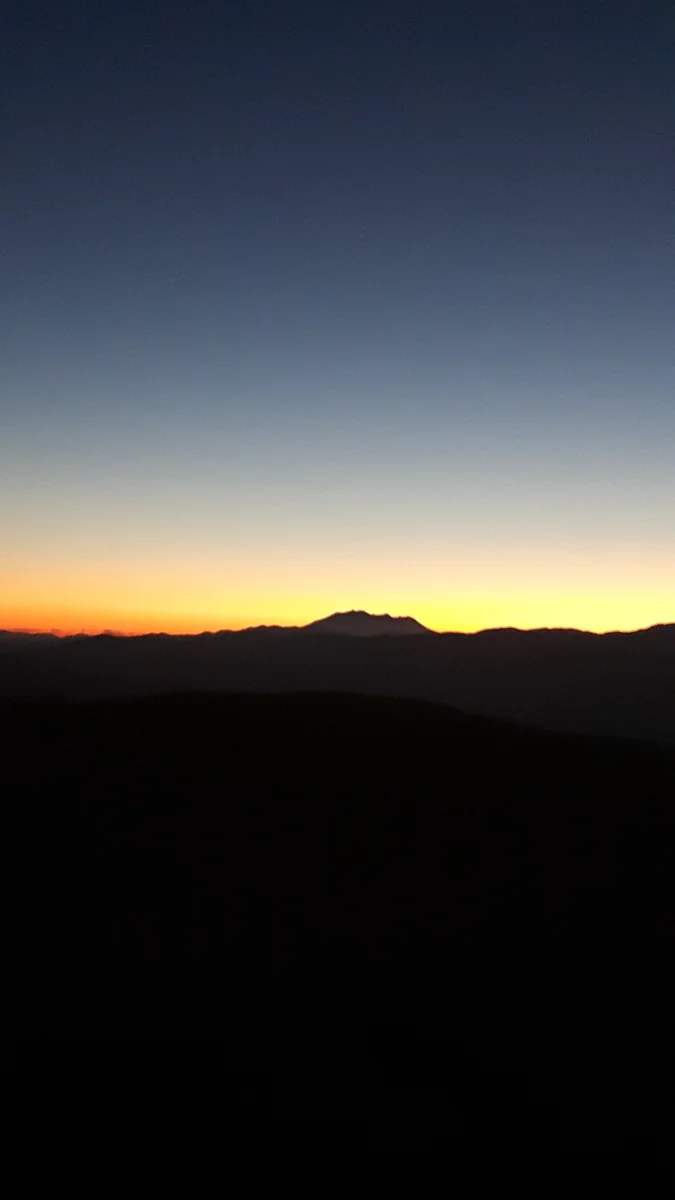 投稿写真：御嶽山の夕焼けとブルーモーメント