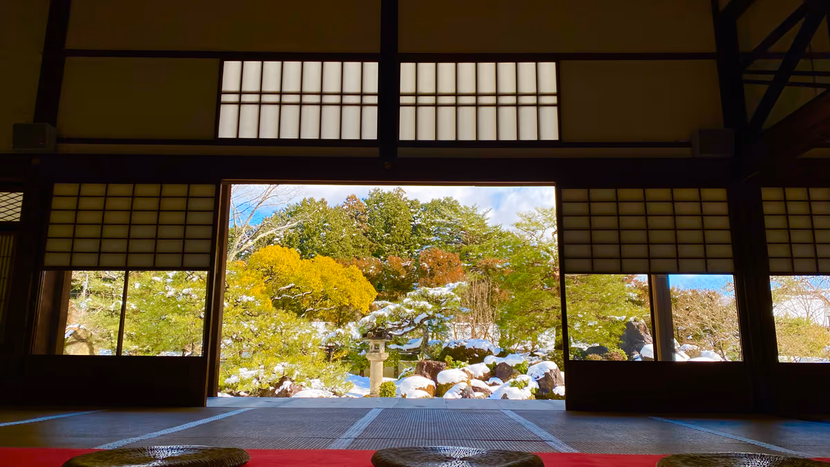 投稿写真：冬の京都の絶景❄️妙満寺「雪の庭」