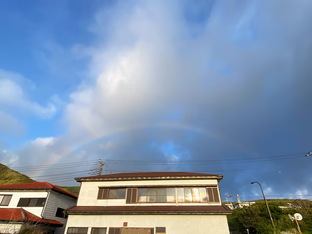 投稿写真：夕方の虹