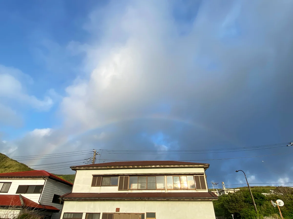 投稿写真：夕方の虹