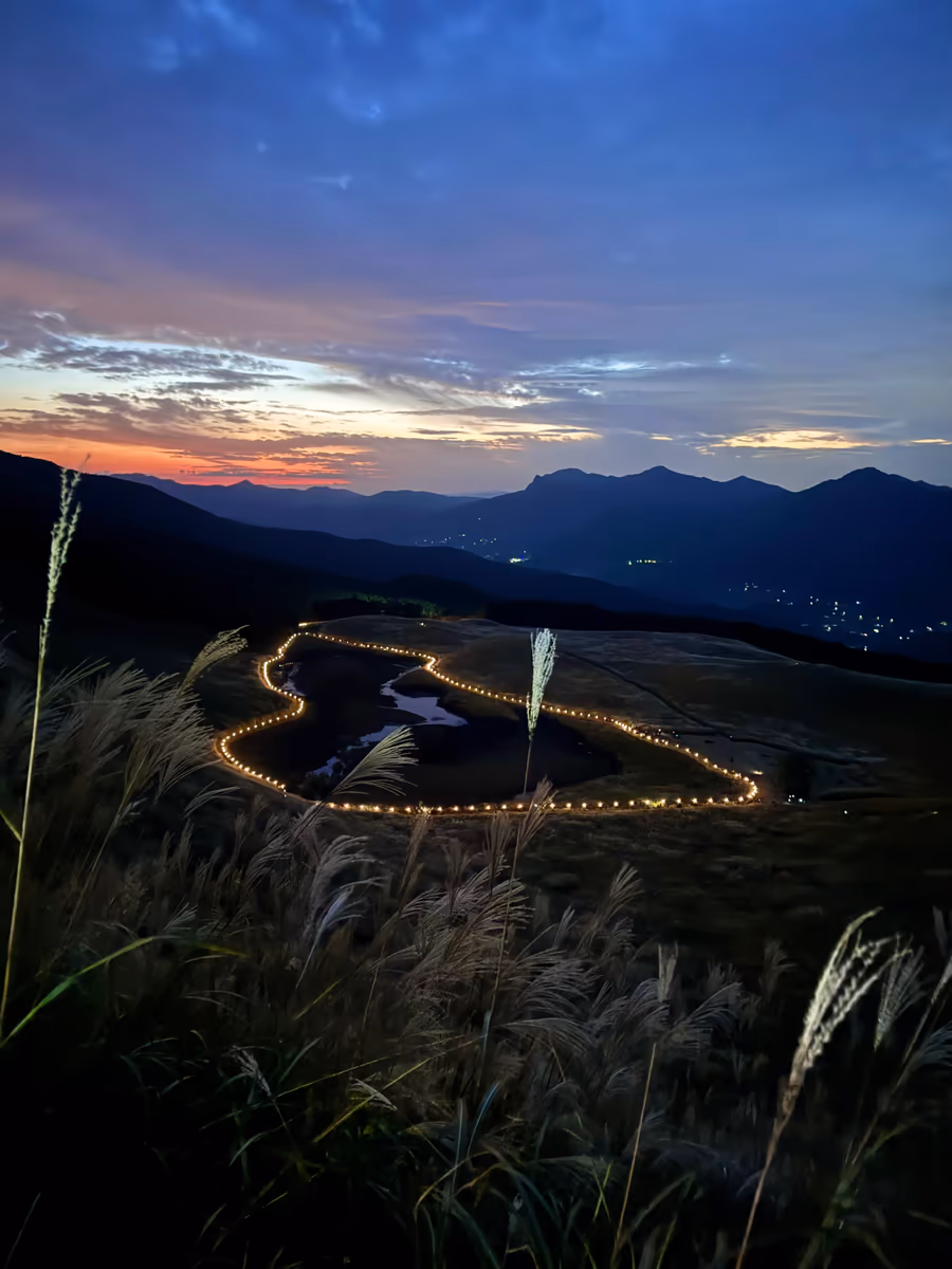 投稿写真：曽爾高原山灯り