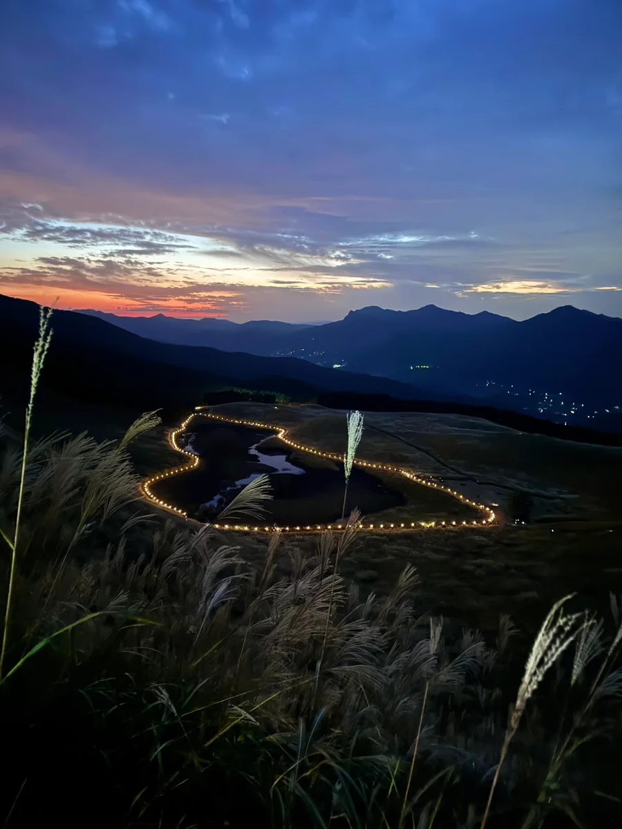 投稿写真：曽爾高原山灯り