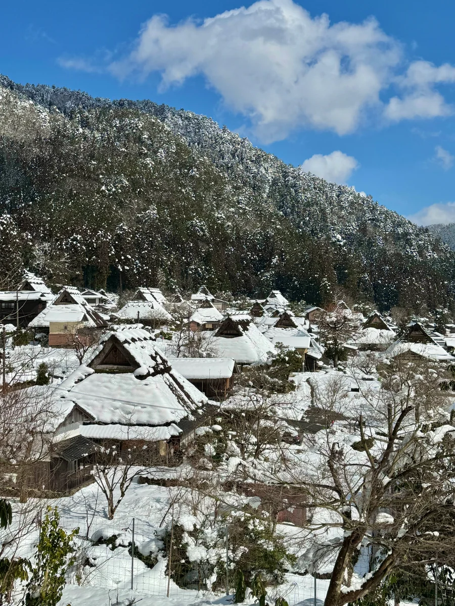 投稿写真：美しい日本の原風景❄️雪景色の美山かやぶきの里