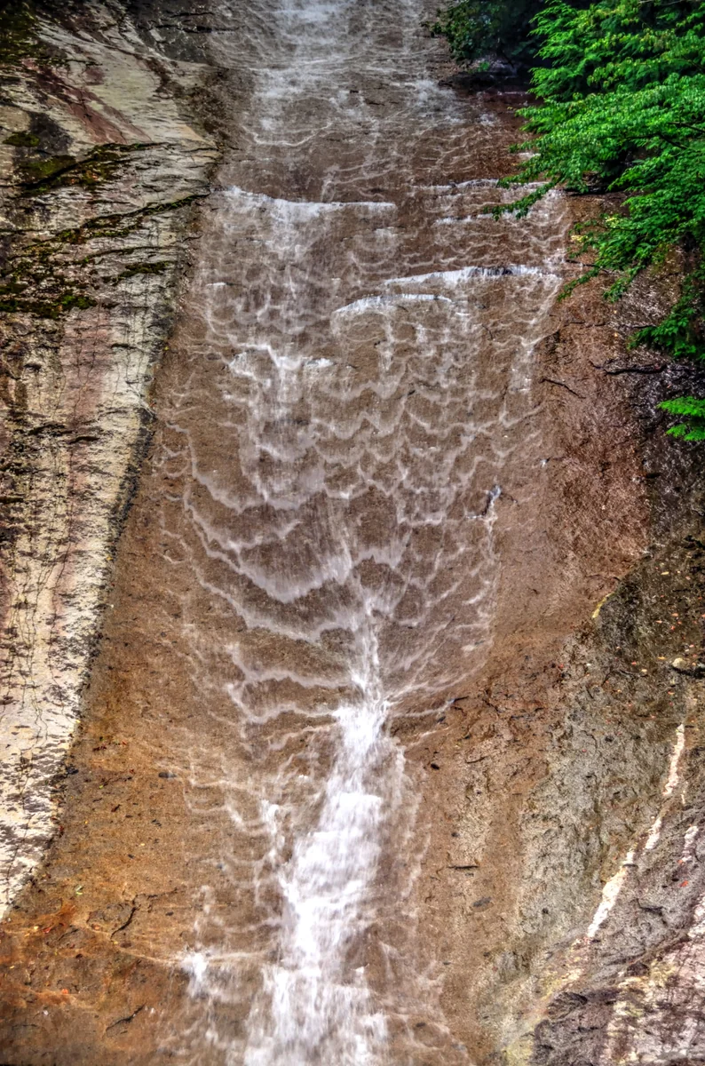 投稿写真：滑床渓谷　雪輪の滝