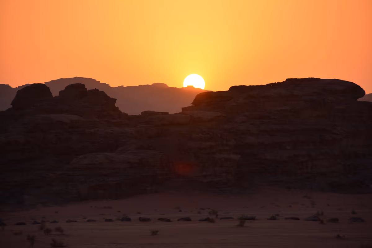 投稿写真：ワディ ラムの夕陽