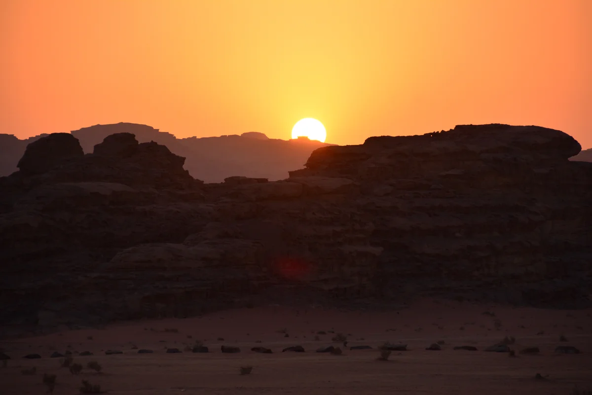 投稿写真：ワディ ラムの夕陽