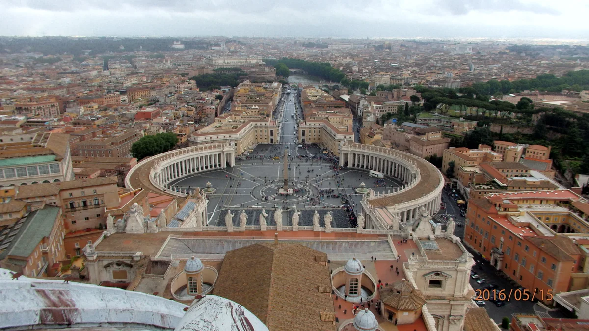 投稿写真：バチカン市国、サン・ピエトロ寺院のクーポラより