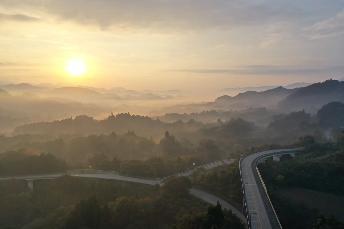 投稿写真：高森から高千穂方面の朝