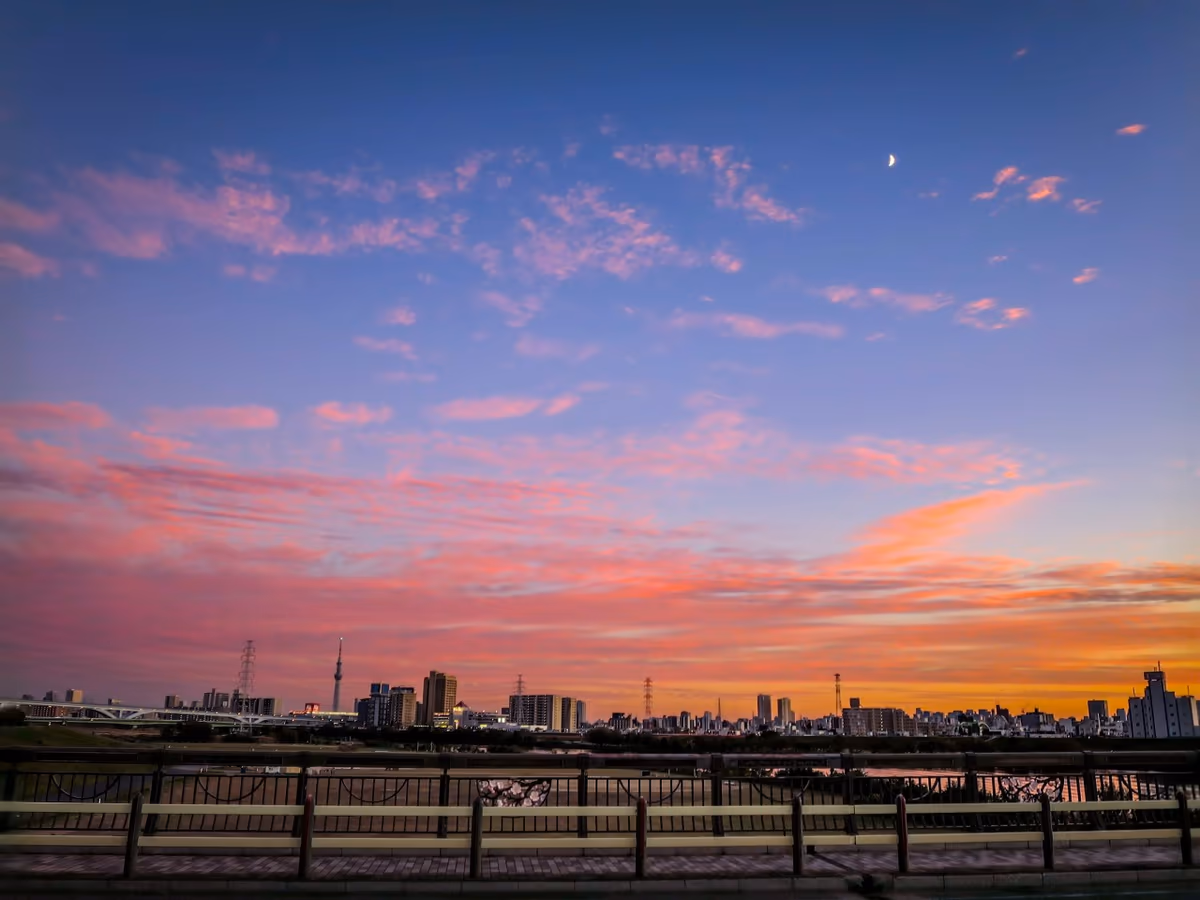 投稿写真：ピンクの夕焼け雲