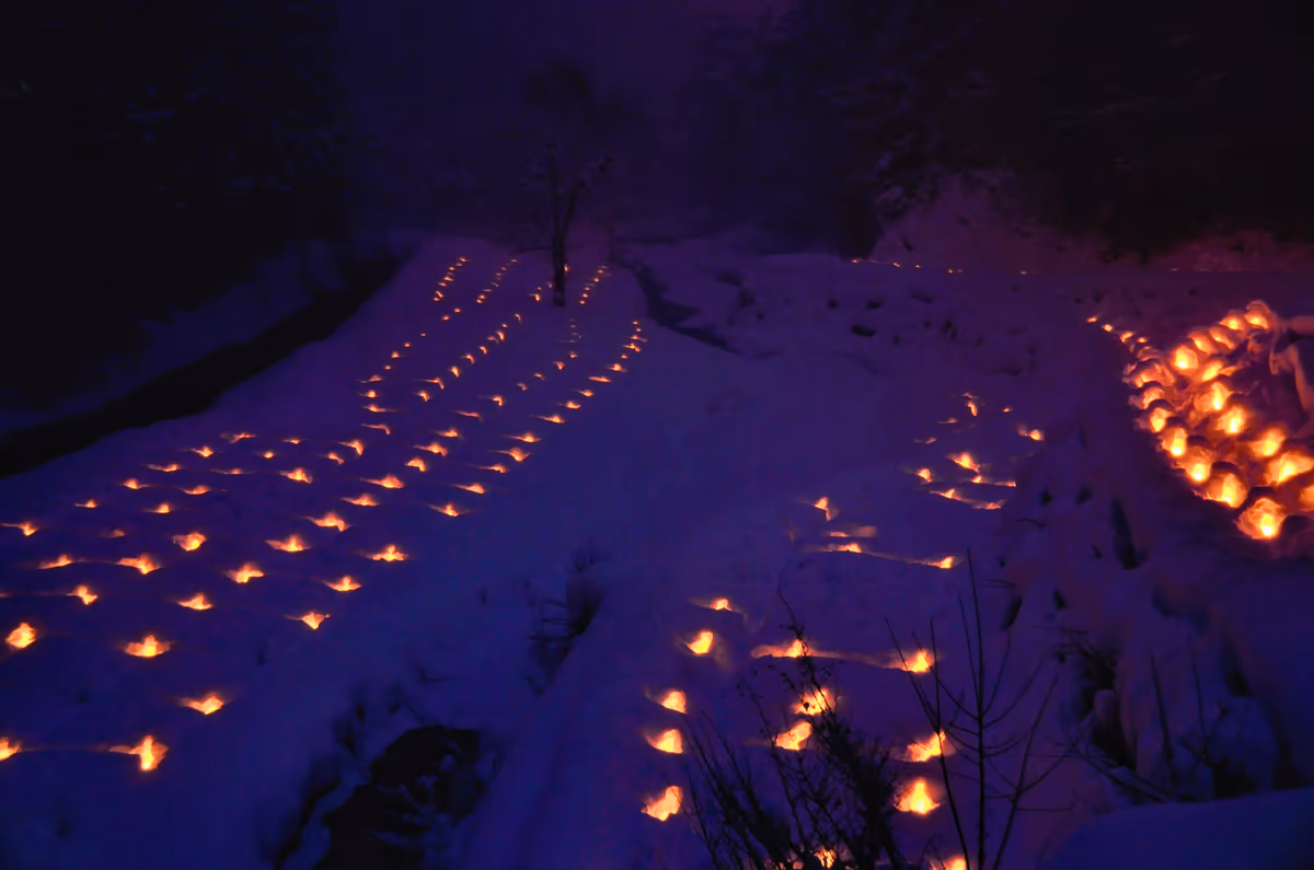投稿写真：雪の灯り