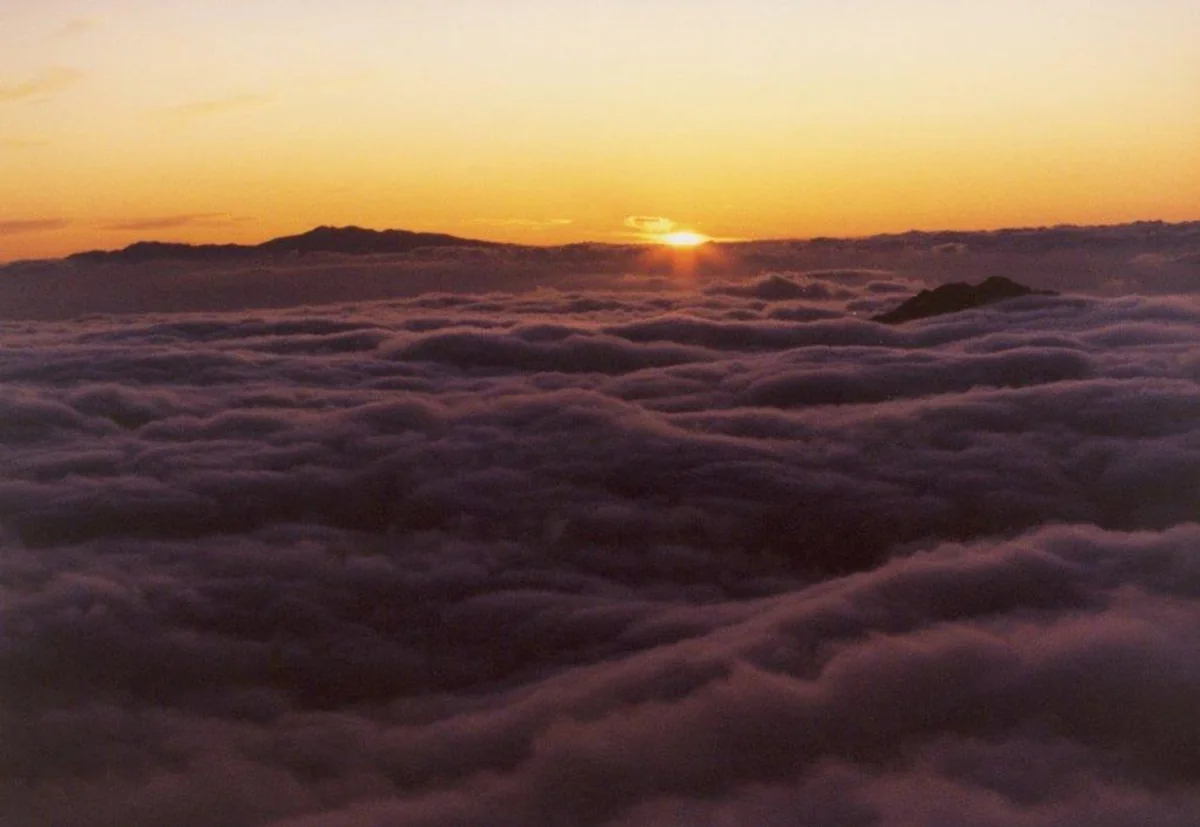 投稿写真：落日の白山