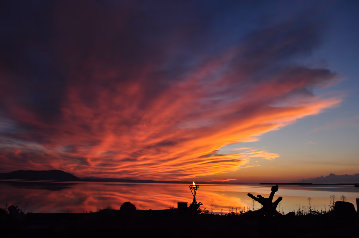 投稿写真：サロマ湖の夕景